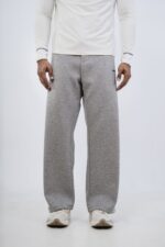 Fit Fusion Essential Baggy Pants in Silver Ash, oversized baggy pants for men