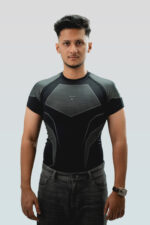 Fit Fusion Half Sleeve Compression T-Shirt in black