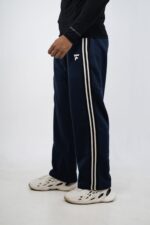 Fit Fusion Terry Baggy Pants for men in Navy Blue with premium terry fabric and relaxed baggy fit