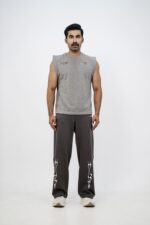 Fit Fusion Premium Sleeveless Tee, men's gym t shirt in white